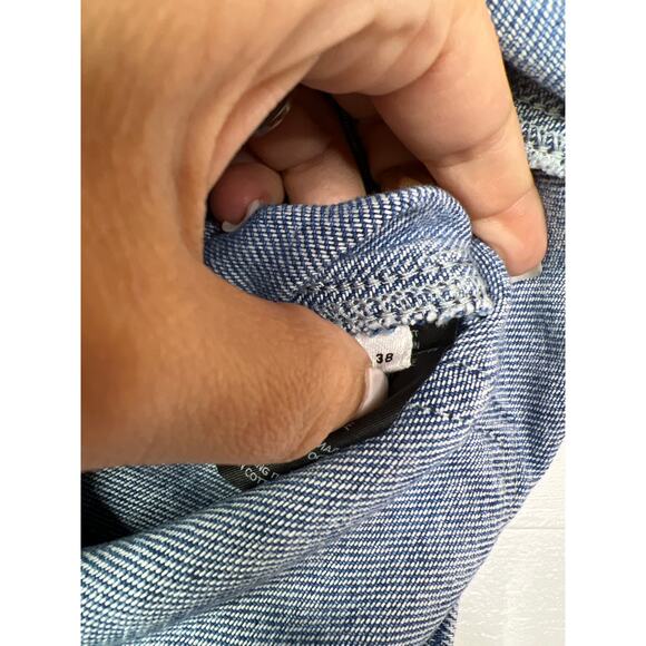 NEW Isabel Marant Titea Denim Elastic Waist Light Blue Women's Shorts Size: 6 - Picture 5 of 8